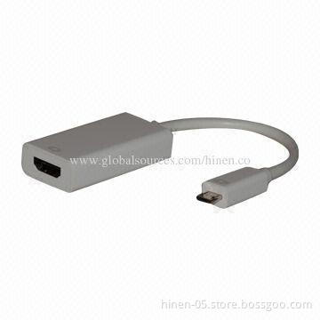 MHL to HDMI Adapter, Supports Up to 75MHZ Pixel Clock Rate(8-bit 720p 60Hz or 1080p 30Hz)